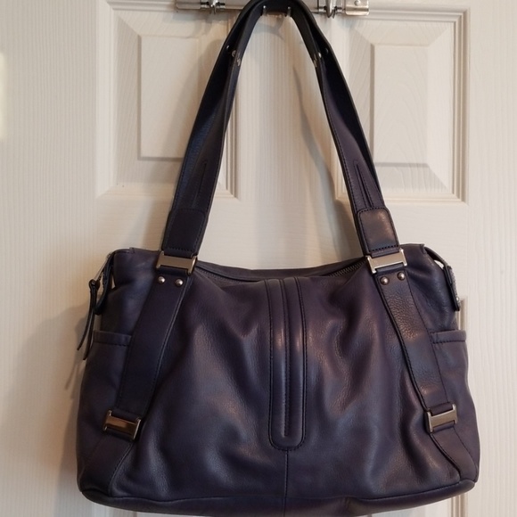 Perlina Leather Satchel Purse - Picture 1 of 8